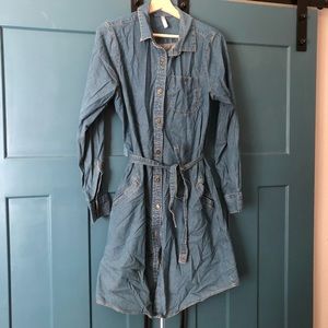 Hanna Andersson denim shirt dress